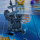 Just look at this lil’ guy, tootin’ around the Caribbean on his little plastic wave.